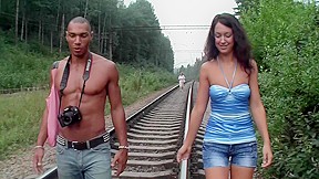 Olympia in out door sex video featuring a slutty angel