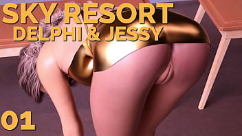 SKY RESORT: DELPHI &amp_ JESSY #01 &bull_ Look at that juicy shaved pussy