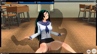 3 HENTAI fucked a teen at school