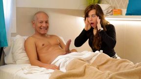Sleazy Old Man Persuades Stepdaughter's Big Ass