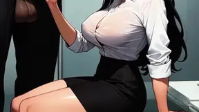 Office Secretary Gets a Hard Cock at Work