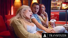 Jade Venus, Ariel Demure And Ariel Venus In Ftm Gets Spitroasted By Horny Babes At The Cinema