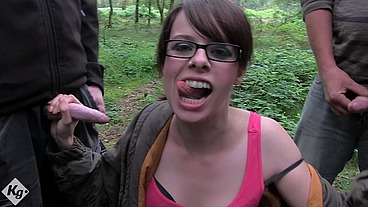 Cock Loving Tiffany Naylor Is Off To The Woods For Some Raw Dogging Cum Eating Fun