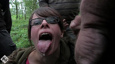 Cock Loving Tiffany Naylor Is Off To The Woods For Some Raw Dogging Cum Eating Fun