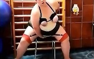 BBW reite einen Dildo