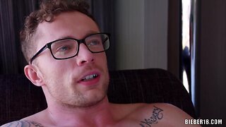Twink dildo buttfucked condomless