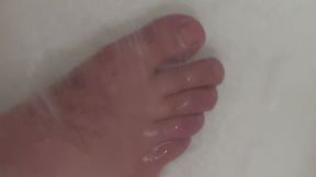 Quick Soapy Shower Feet