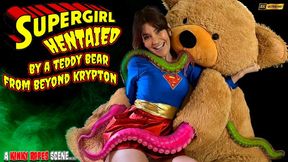 SUPERGIRL HENTAIED BY A TEDDY BEAR FROM BEYOND KRYPTON by BONDAGE KINK superheroine trashed by an alien creature with tentacles