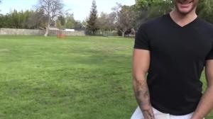 Str8Chaser.com: Hairy amateur cock sucking outdoors