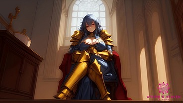 Naughty Blue Knightess's Seduction - [AI Porn]