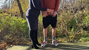 Stepmom seduces me in a secluded park &mdash;  dirty and explicit