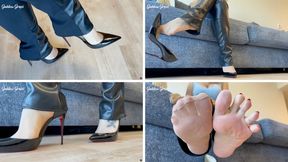 Your Boss Controls You with Her Feet – High Heels & Feet Joi - Goddess Grazi (MP4-HD 1080p)