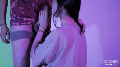 beautiful evening with nerdy girl