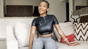 Dark Skin Beauty Flirts with Light Hair Boss &mdash;  Ends Up Fucked Hard