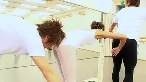 Flexible Japanese Ballerina Tightly Stretched By Triple Penetration Action