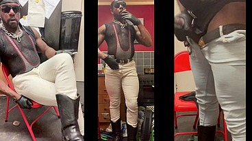 Black Muscle Smoke & Horny Wank & Cum Release
