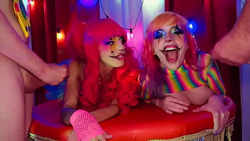 Cock Crazed Clown Couple Swap