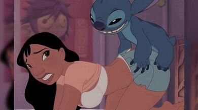 Nani & Adult Stitch Doggystyle Anal Hentai – Passionate Ass Up Anal Nani Lilo and Stitch Hentai Nani De Quatro Anal Sex with Adult Stitch on Bed