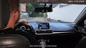 Mature Colombian Blonde Monique Fuentes, Fucks Her Driver in the Car - Brian Evansx