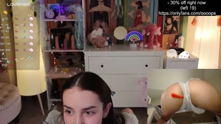 100 squats in transparent underwear on camera