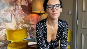 Hot therapist guides intense intimacy session