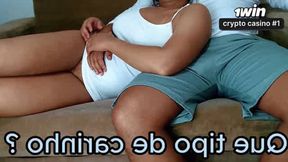 Single Mother Calls the Neighbor to Watch a Movie but Got Cock and Cumshot in Pussy