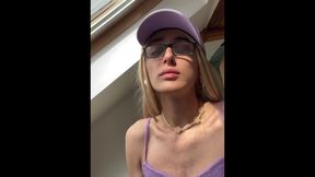 Little blondie teen trans gal jerks