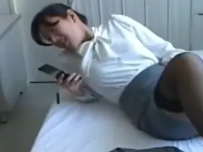 Naughty Japanese Student Gets Spanked Before Her CFNM Showdown