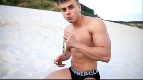 Russian hot Guy on the beach