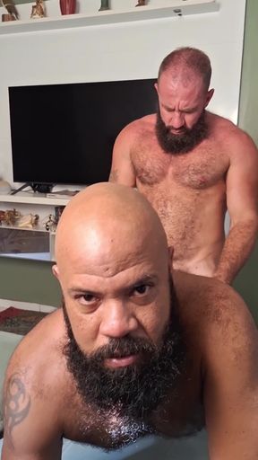 Bearded Stepuncle Getting Fucked by Bearded Miner
