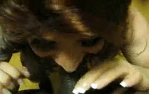 Mature redhead cd gets   by black guy
