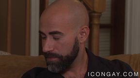 Handsome gays with big cocks passionately rimm and kiss