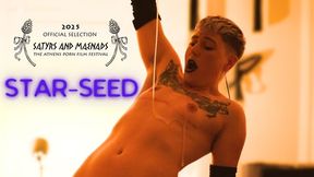 Curvy Nonbinary Goth Seduces Alien Cock and Gets Filled and Covered with Slime