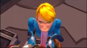 Samus Pleasures Him with Seductive Moans in Hot Hentai Encounter