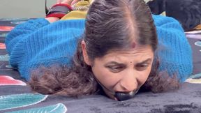 Indian Beauty Bound, Gagged & Given Hard Bastinado – 2 Video Combo | Tied Tight & Gagged Deep – Indian Wife Double Feature |