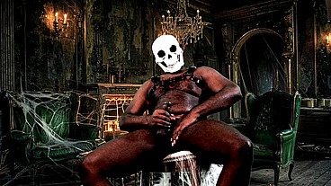 Gooning At the Spooky Haunted Mansion - Huge Cock Ready To Blow