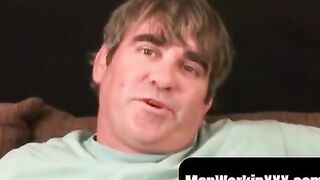 Men Work It Out! Big Dick Stud Fucks Himself To Orgasm After Intimate Interview