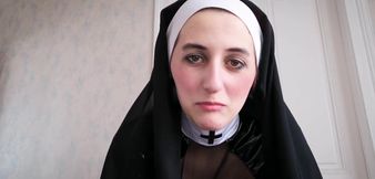 Nun punishes small dick (German)