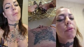 video uro sur mes chaussures ou je leche mon urine