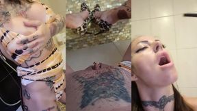 video uro sur mes chaussures ou je leche mon urine