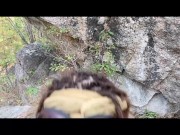 Hippie Girlfriend Deepthroats You at a Festival