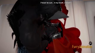 Furry Hentai 3D Yiff - Dark Wolf &amp; Red Dragon Hard Sex