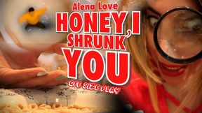 Alena Love Honey I Shrunk You SFX- 3x Shrink, Ultra Tiny-GFE Size Play Foot Worship, Barefoot & Fuzzy Socks Stomping, Mouth Vore Tease, Tiny Man Adventure[HD]