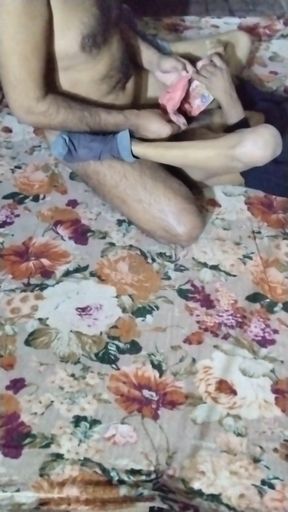 Desi wife sharing with milk man   Clip 1