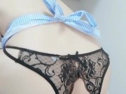 crossdresser sissy dildo play short