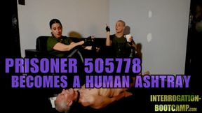 Masochist Training Sessions Part 10 - Prisoner 505778 Becomes A Human Ashtray