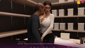 Office Corruption: Busty Secretary Gail Earns Her Promotion From the BBC Boss - the Office-part 3-damaged Coda - by Porn Game 4u