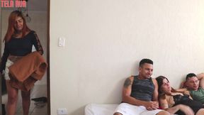 ruiva michelly foi trocar o lencol da cama bem na hora certa ai rolou aquela suruba gostosa - samantinha - richards oliver - max maranhao