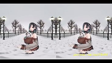 VR180 mmd Chihaya Dance 3d hololive Hentai