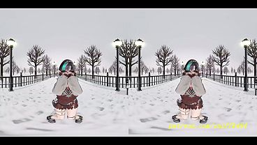 VR180 mmd Chihaya Dance 3d hololive Hentai